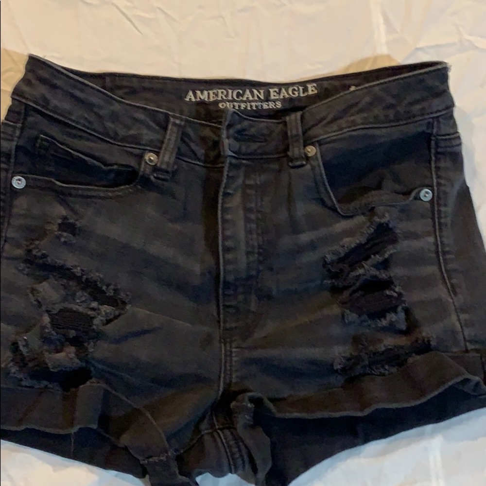 American Eagle distressed jean shorts